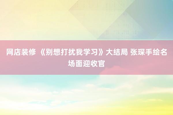 网店装修 《别想打扰我学习》大结局 张琛手绘名场面迎收官